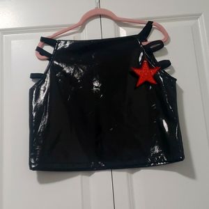 Say What? Black Mini Skirt